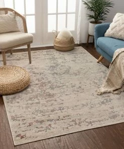 Well Woven Bowen Beige Vintage Global Abstract Rug