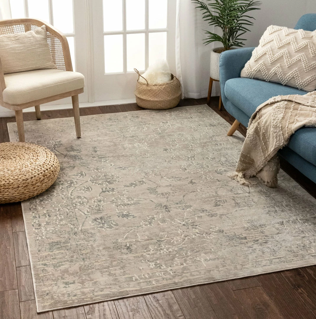 Well Woven Emily Beige Vintage Distressed Oriental Rug 3'7" X 5'3" 2 Well Woven Emily Beige Vintage Distressed Oriental Rug 3'7" X 5'3"
