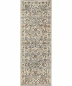 Well Woven Owen Beige Vintage Global Oriental Medallion Rug