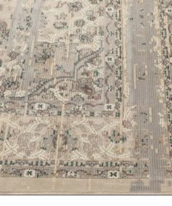 Well Woven Owen Beige Vintage Global Oriental Medallion Rug