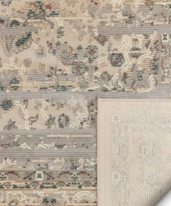 Well Woven Owen Beige Vintage Global Oriental Medallion Rug