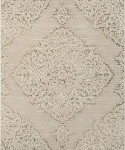 Well Woven Vivian Beige Vintage Global Medallion Rug 5'3" X 7'3"
