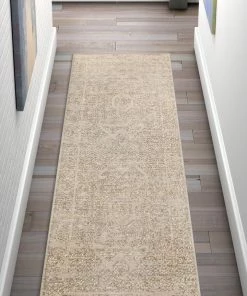 Well Woven Harmony Beige Traditional Vintage Medallion Rug Global