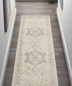Well Woven Mariah Beige Vintage Oriental Medallion Rug 12 Well Woven Mariah Beige Vintage Oriental Medallion Rug