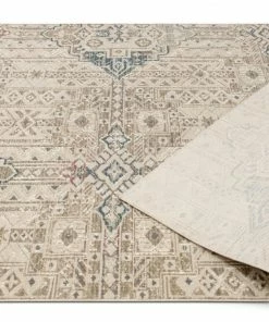 Well Woven Magnolia Beige Vintage Abstract Geometric Rug