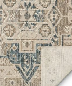 Well Woven Magnolia Beige Vintage Abstract Geometric Rug