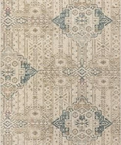 Well Woven Magnolia Beige Vintage Abstract Geometric Rug