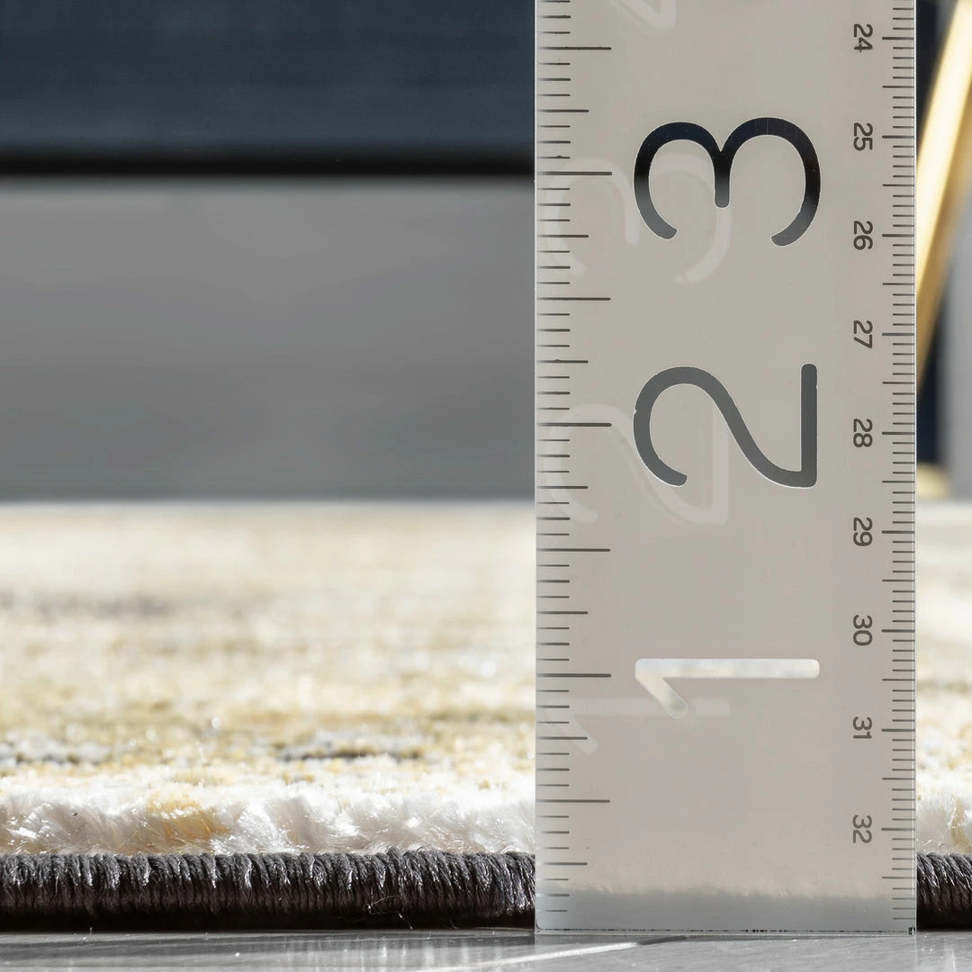 Well Woven Global Zaynab Vintage Abstract Border Yellow Glam Rug 9 Well Woven Global Zaynab Vintage Abstract Border Yellow Glam Rug