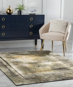 Well Woven Global Zaynab Vintage Abstract Border Yellow Glam Rug 14 Well Woven Global Zaynab Vintage Abstract Border Yellow Glam Rug