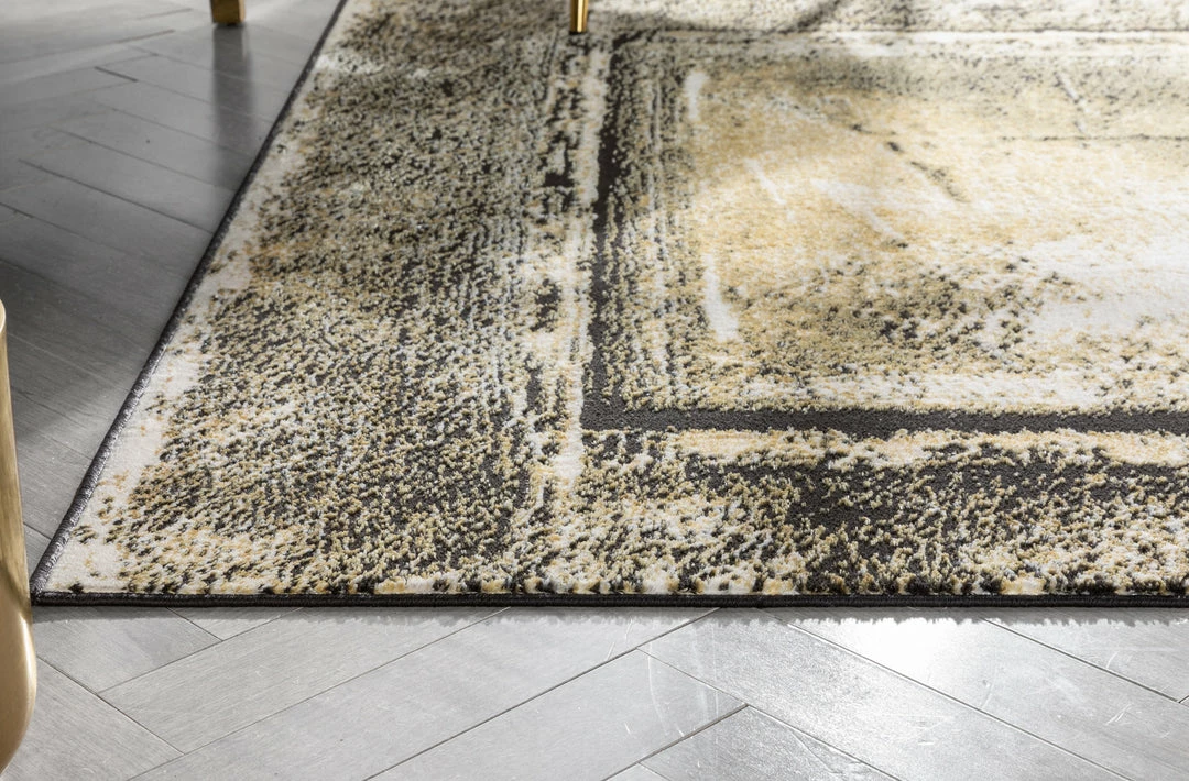 Well Woven Global Zaynab Vintage Abstract Border Yellow Glam Rug 5 Well Woven Global Zaynab Vintage Abstract Border Yellow Glam Rug