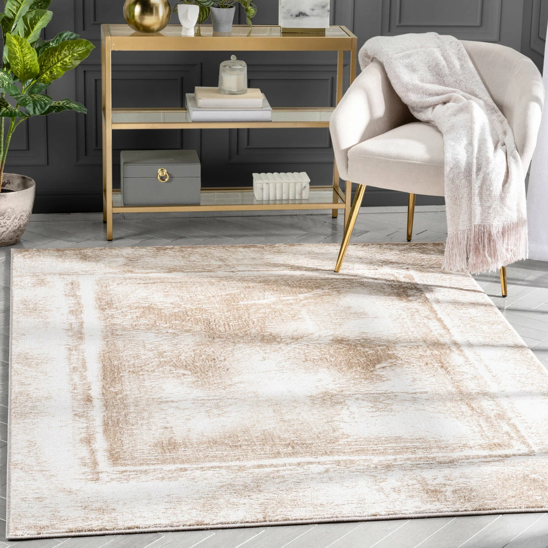 Well Woven Zaynab Vintage Abstract Border Ivory Glam Rug Global 1 Well Woven Zaynab Vintage Abstract Border Ivory Glam Rug Global