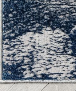 Well Woven Zaynab Vintage Abstract Border Blue Glam Rug Global