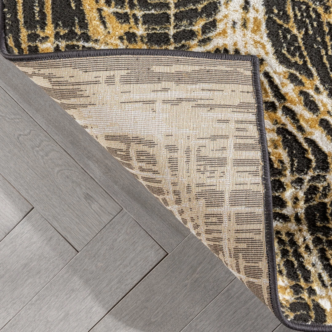 Well Woven Global Sinead Vintage Abstract Yellow Glam Rug 7 Well Woven Global Sinead Vintage Abstract Yellow Glam Rug