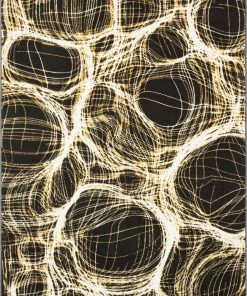 Well Woven Global Sinead Vintage Abstract Yellow Glam Rug