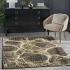 Well Woven Global Sinead Vintage Abstract Yellow Glam Rug
