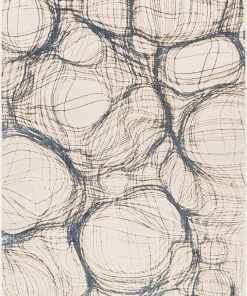 Well Woven Sinead Vintage Modern Abstract Ivory Glam Rug Global