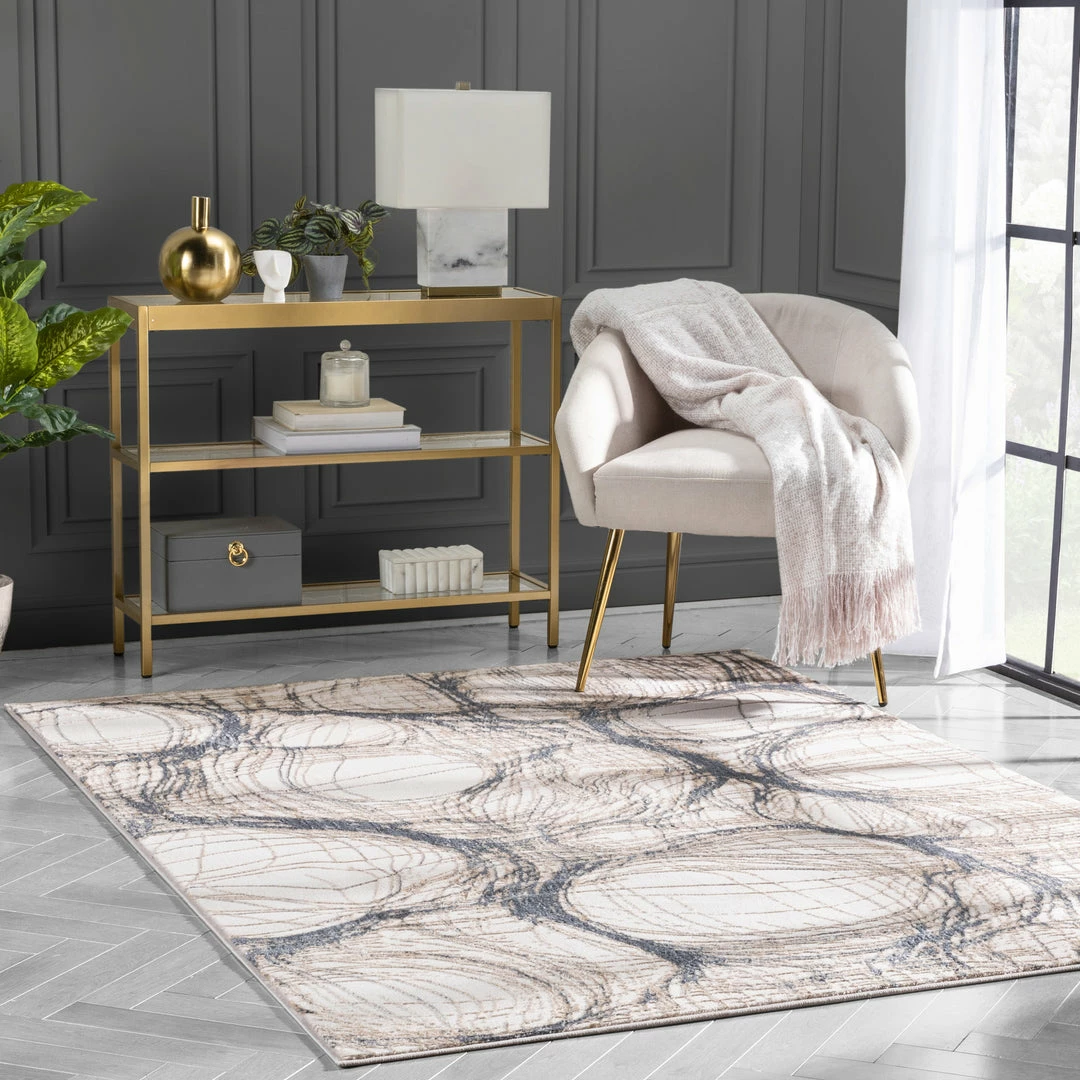 Well Woven Sinead Vintage Modern Abstract Ivory Glam Rug Global 7 Well Woven Sinead Vintage Modern Abstract Ivory Glam Rug Global