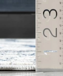 Well Woven Global Sinead Vintage Modern Abstract Blue Glam Rug