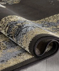 Well Woven Gemma Vintage Medallion Oriental Dark Grey Glam Rug 16 Well Woven Gemma Vintage Medallion Oriental Dark Grey Glam Rug