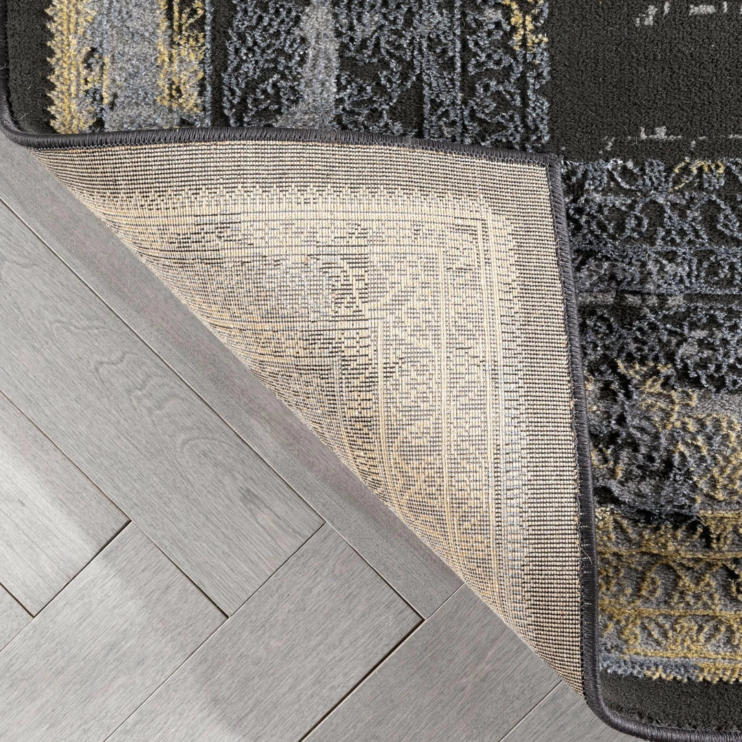 Well Woven Gemma Vintage Medallion Oriental Dark Grey Glam Rug 7 Well Woven Gemma Vintage Medallion Oriental Dark Grey Glam Rug