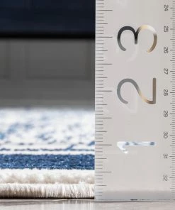 Well Woven Filippa Vintage Border Pattern Blue Glam Rug Global