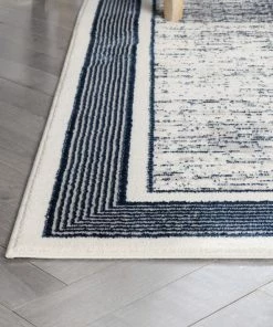 Well Woven Filippa Vintage Border Pattern Blue Glam Rug Global