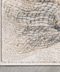 Well Woven Global Gillian Vintage Modern Abstract Ivory Glam Rug