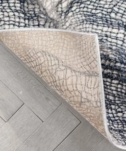 Well Woven Gillian Vintage Modern Abstract Blue Glam Rug