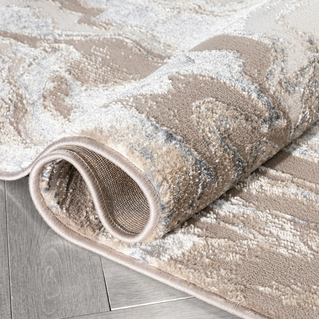 Well Woven Fay Modern Abstract Ivory Glam Rug Global 6 Well Woven Fay Modern Abstract Ivory Glam Rug Global