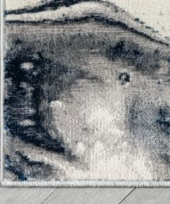 Well Woven Fay Modern Abstract Blue Glam Rug