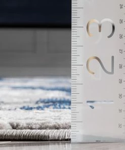 Well Woven Allegra Modern Abstract Blue Glam Rug Vintage