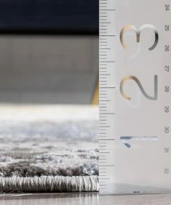 Well Woven Allegra Modern Abstract Grey Glam Rug