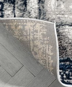 Well Woven Isolde Vintage Abstract Border Blue Glam Rug Global