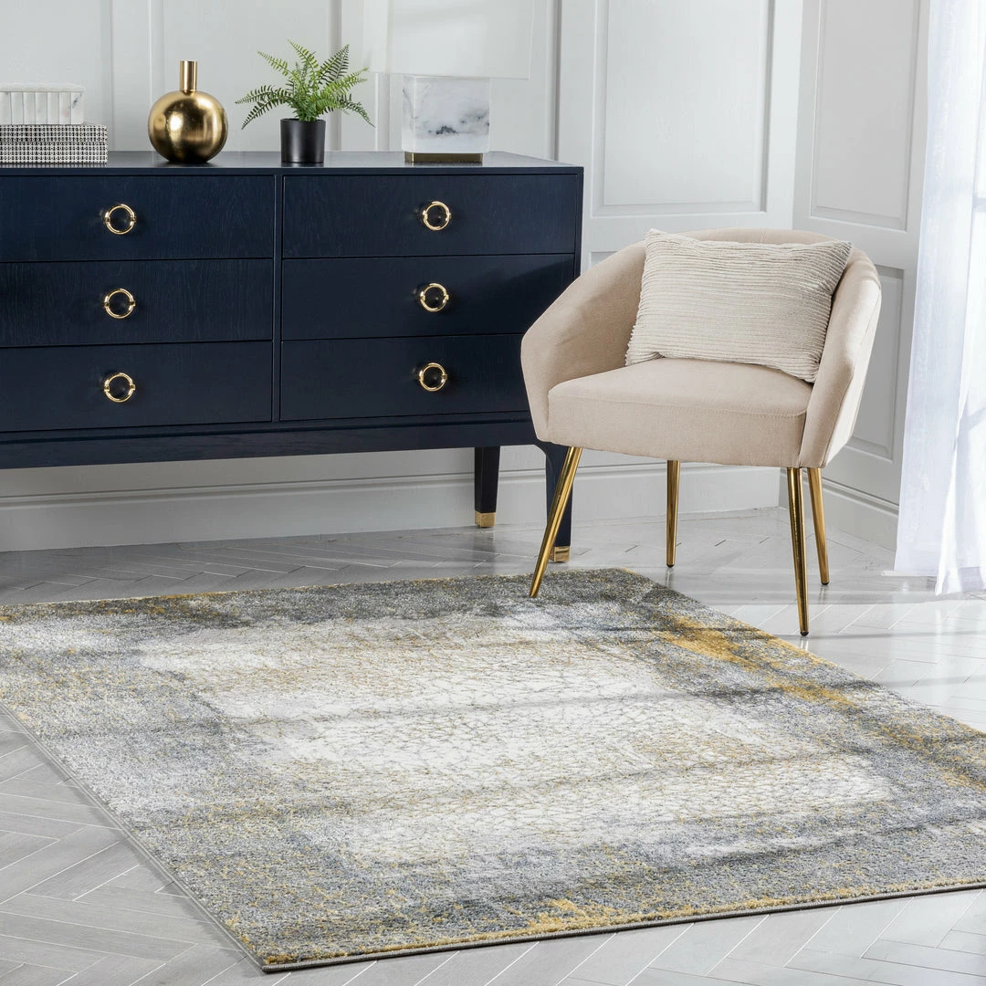 Well Woven Joelle Vintage Abstract Floral Yellow Glam Rug Global 6 Well Woven Joelle Vintage Abstract Floral Yellow Glam Rug Global