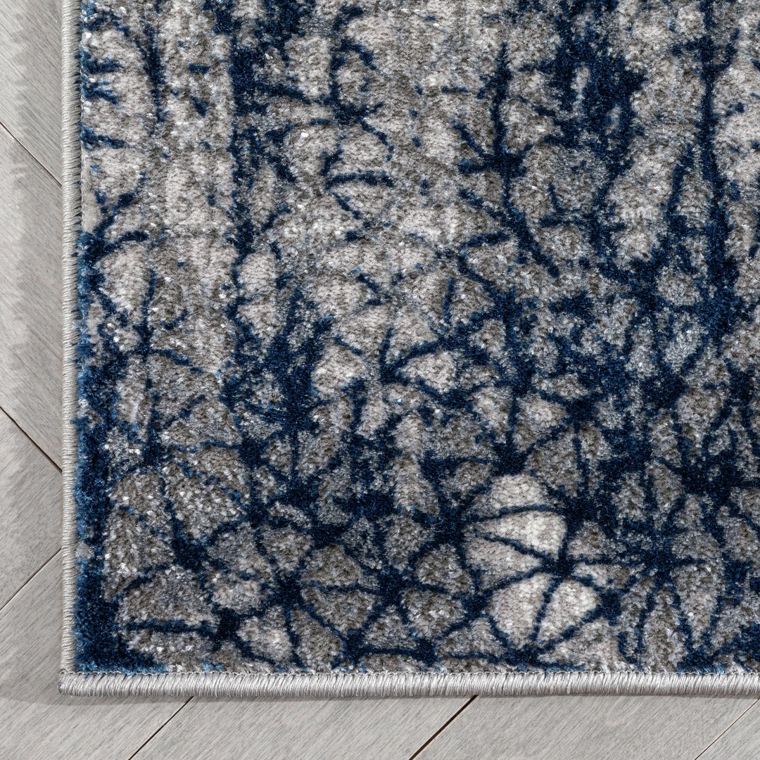 Well Woven Global Joelle Vintage Abstract Floral Blue Glam Rug 4 Well Woven Global Joelle Vintage Abstract Floral Blue Glam Rug