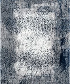 Well Woven Global Joelle Vintage Abstract Floral Blue Glam Rug