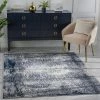 Well Woven Global Joelle Vintage Abstract Floral Blue Glam Rug