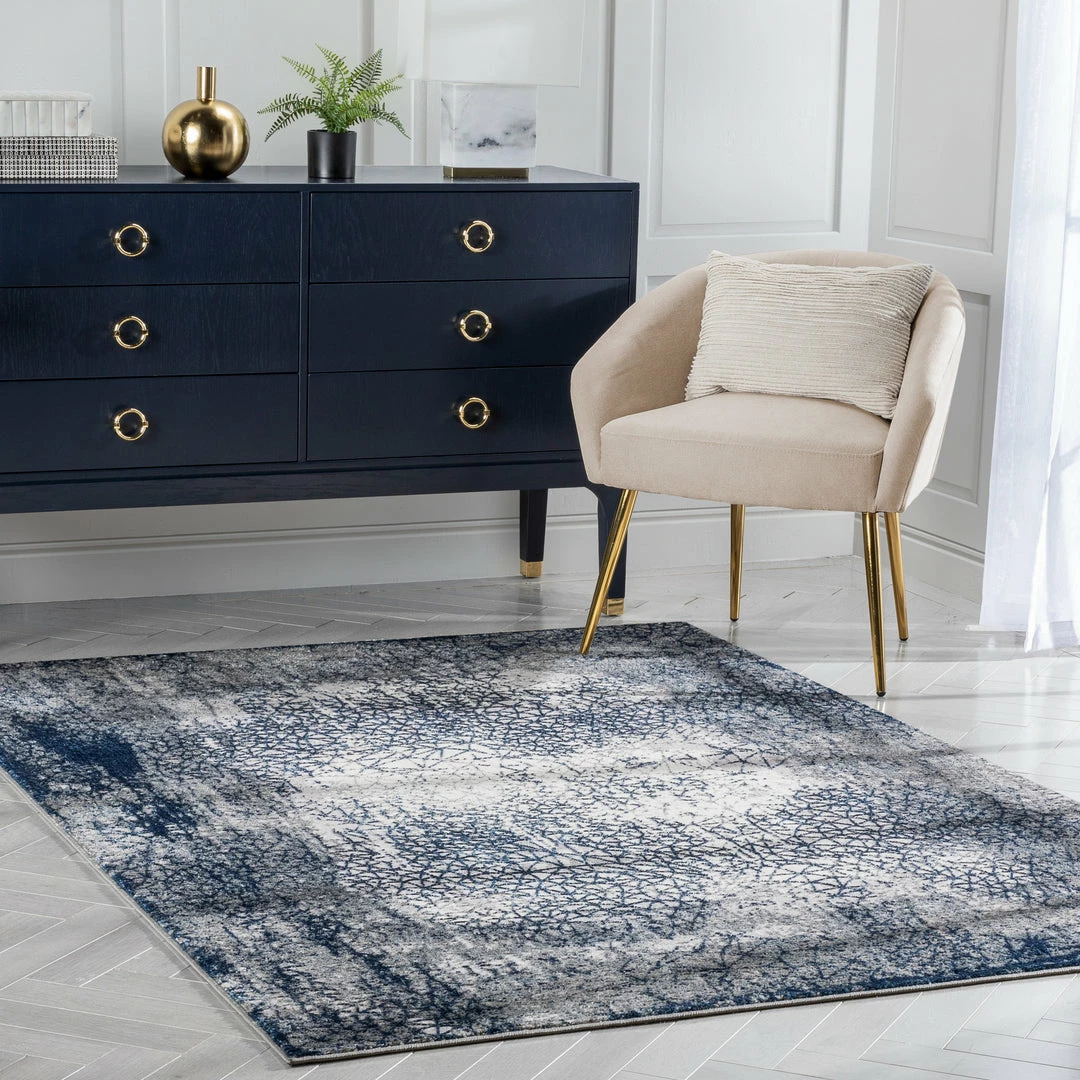 Well Woven Global Joelle Vintage Abstract Floral Blue Glam Rug 6 Well Woven Global Joelle Vintage Abstract Floral Blue Glam Rug