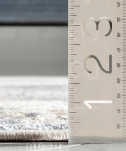 Well Woven Joelle Vintage Abstract Floral Grey Glam Rug Global