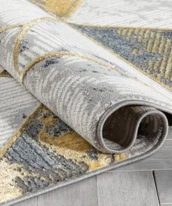 Well Woven Global Nikita Vintage Geometric Yellow Glam Rug 16 Well Woven Global Nikita Vintage Geometric Yellow Glam Rug