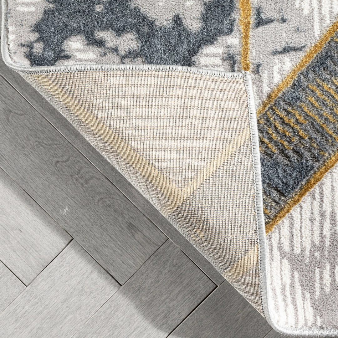 Well Woven Global Nikita Vintage Geometric Yellow Glam Rug 7 Well Woven Global Nikita Vintage Geometric Yellow Glam Rug