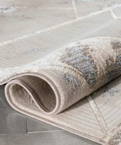 Well Woven Nikita Vintage Geometric Ivory Glam Rug Global