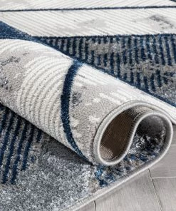 Well Woven Nikita Vintage Geometric Blue Glam Rug