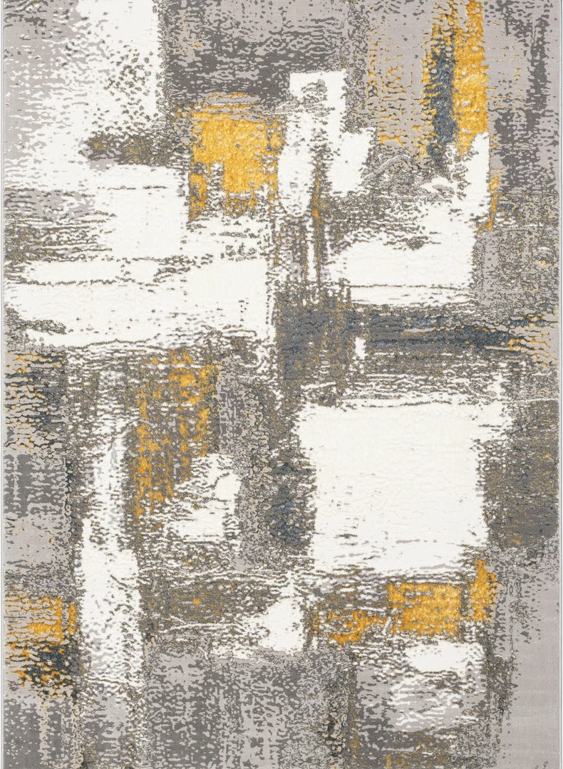 Well Woven Thalia Vintage Abstract Yellow Glam Rug 2 Well Woven Thalia Vintage Abstract Yellow Glam Rug