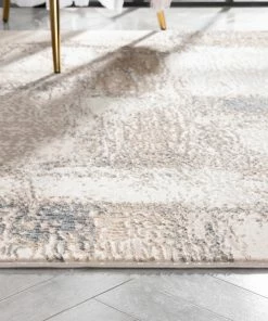 Well Woven Thalia Vintage Modern Abstract Ivory Glam Rug
