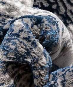 Well Woven Thalia Vintage Abstract Blue Glam Rug