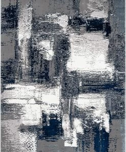 Well Woven Thalia Vintage Abstract Blue Glam Rug