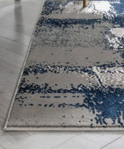 Well Woven Thalia Vintage Abstract Blue Glam Rug