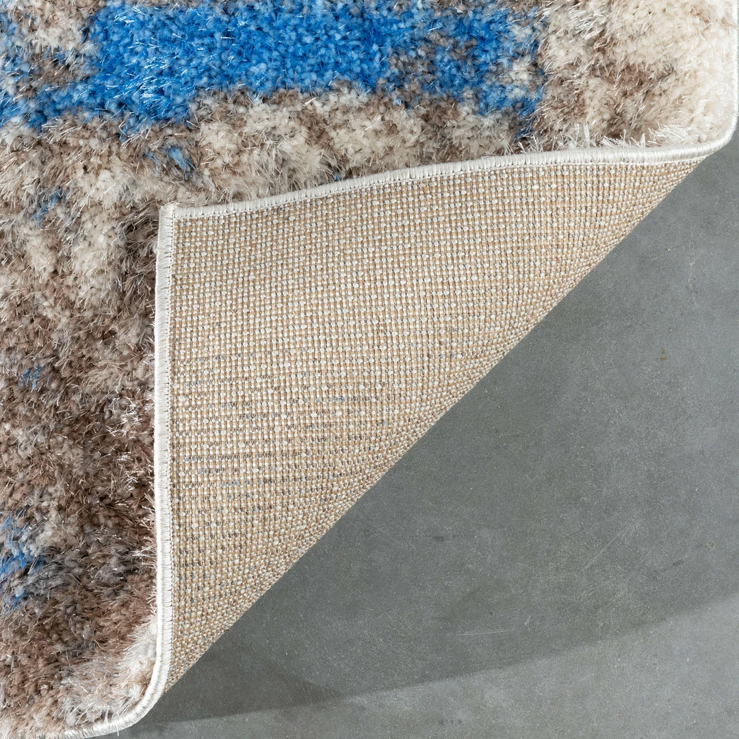 Well Woven Geometric Sariah Modern Abstract Ivory Blue Shag Rug 10 Well Woven Geometric Sariah Modern Abstract Ivory Blue Shag Rug