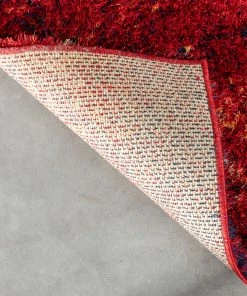 Well Woven Kynlee Modern Abstract Yellow/Gold Shag Rug